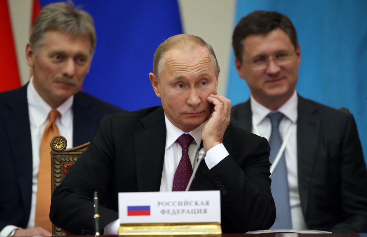 Władimir Putin i Dmitrij Pieskow