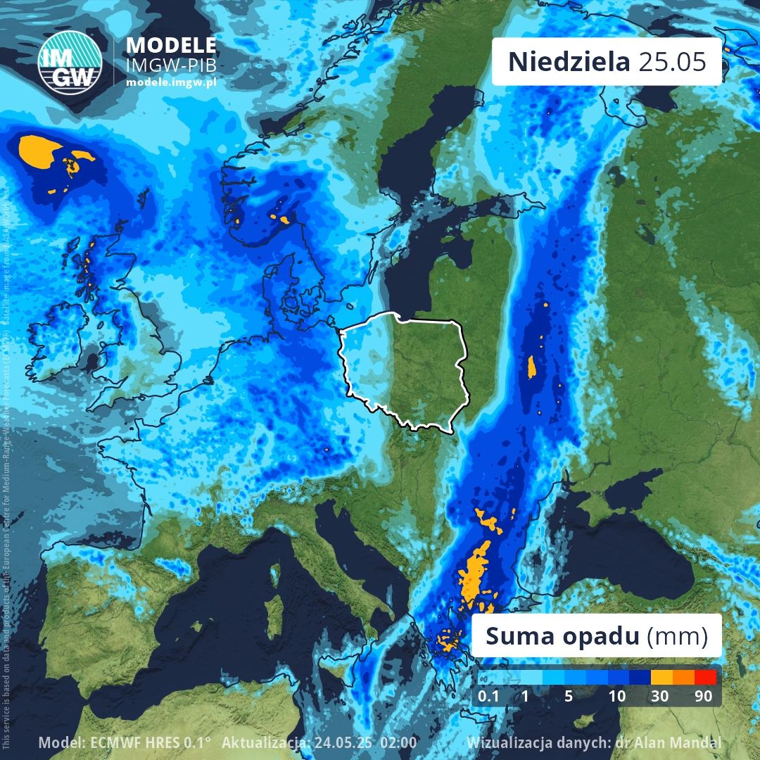 Przed nami deszczowe godziny.