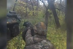 Rosjanie ukrywali się w lesie. Tego załoga BTR-82 się nie spodziewała