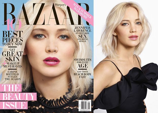 Jennifer Lawrence na okładce "Harpers Bazaar" 