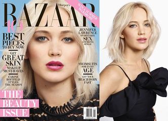 Jennifer Lawrence na okładce "Harpers Bazaar"