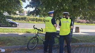 Policjanci z Płocka kontrolowali rowerzystów. Niemal 60 wykroczeń wykrytych przez mundurowych!
