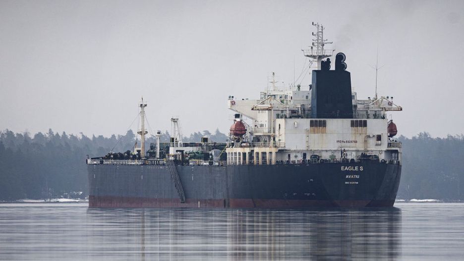 Shadow-Fleet Eagle S Tanker Detains In Finland
The detained Eagle S tanker, which damaged undersea cables in the Baltic Sea last month, off the coast of Porvoo, Finland, on Wednesday, Jan. 8, 2025. Finnish authorities deemed the tanker that's part of the fleet carrying Russian oil as not seaworthy after inspections onboard. Photographer: Roni Rekomaa/Bloomberg via Getty Images
Bloomberg
finnish, emea, e.u., eu, european, finland government, industries, oil tankers, business news, vessel, transportation and logistics, baltics, shipping, cargo transport, marine transport, nordic, transport, euro members