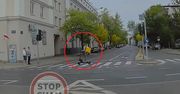 Kurier na hulajnodze ignoruje trzy czerwone światła. Nagranie z Woli szokuje