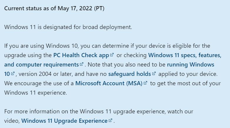 Fragment dokumentacji Windowsa na stronie Microsoftu