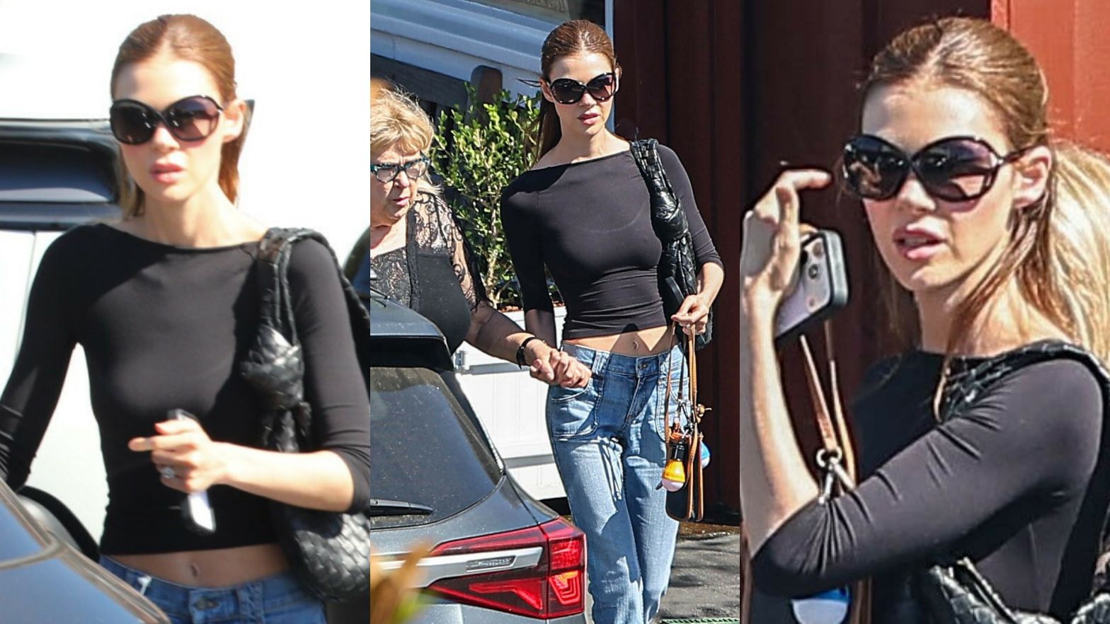Szczupła Nicola Peltz na spotkaniu z Colleen Camp
