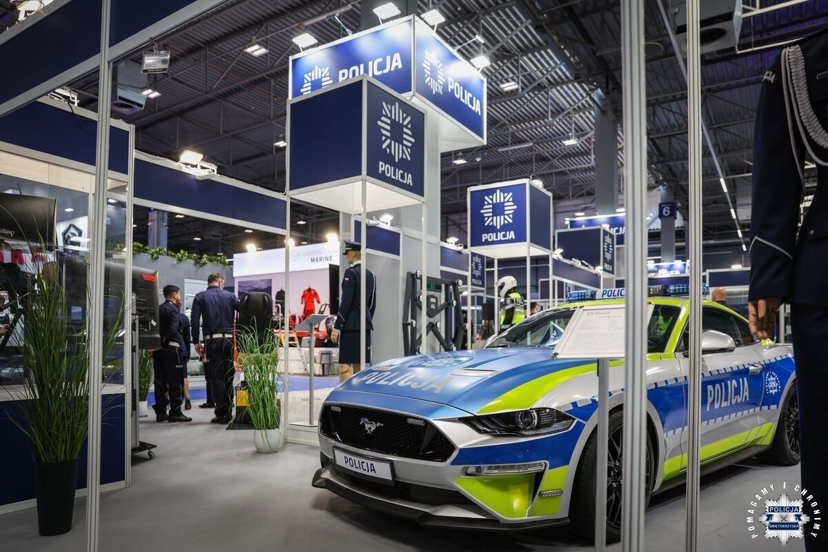 Mustang prezentowany podczas targów Polsecure