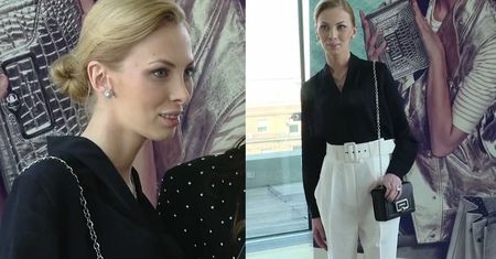 Charlize Mystery trzęsie się na ściance...