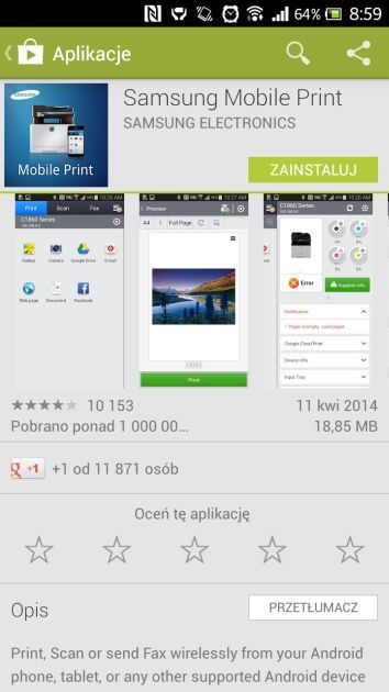 Samsung SL-C410W google play