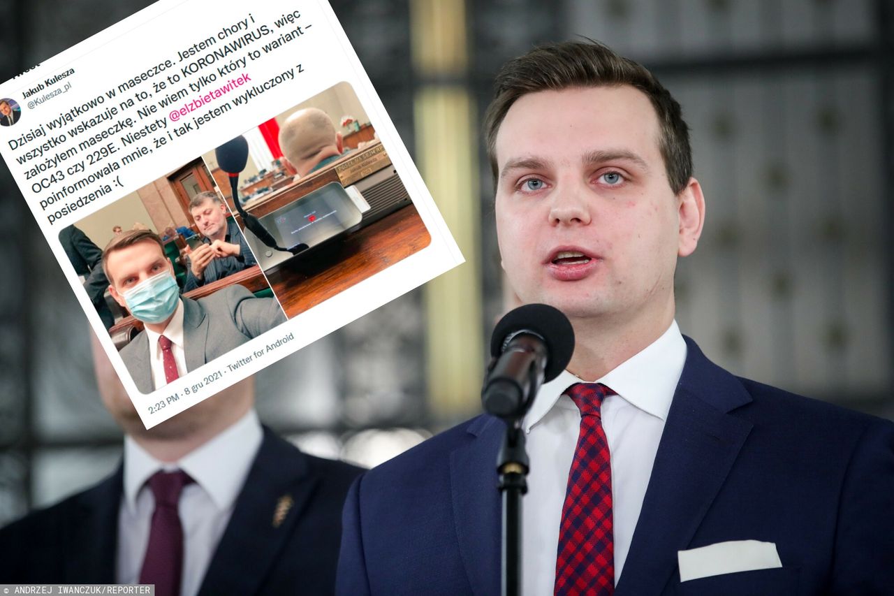 Prowokacja posła Konfederacji. Jakub Kulesza: Jestem chory 