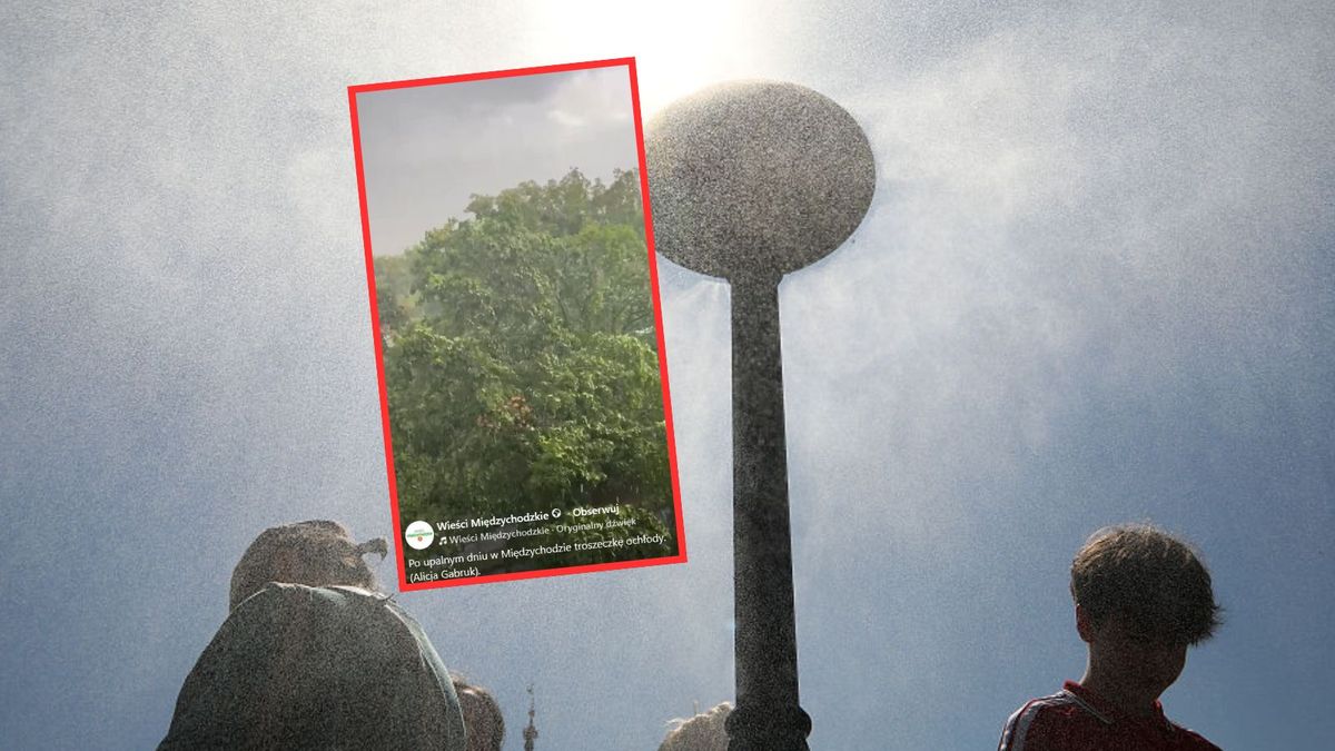 Nagranie z Międzychodu.  W końcu spadł deszcz
