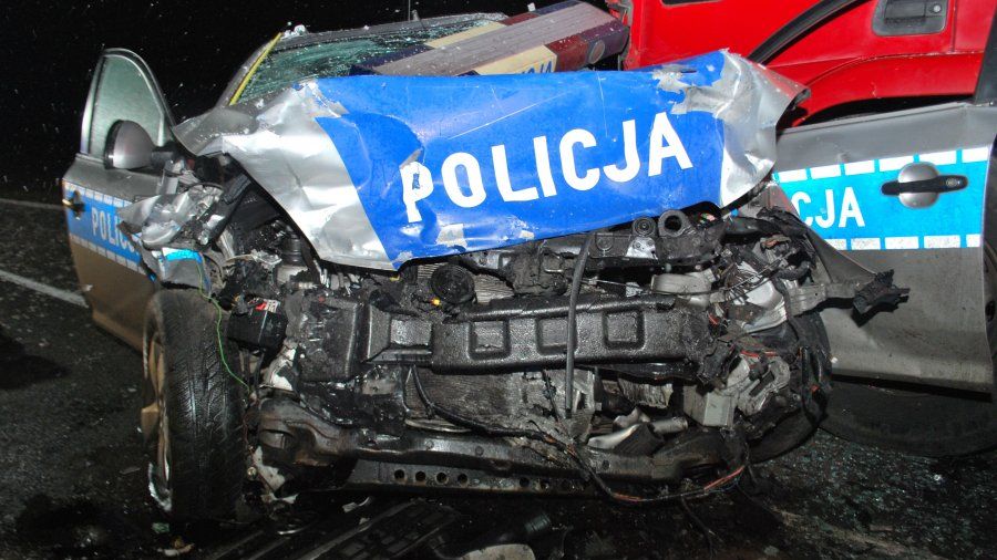 Radiowóz biorący udział w akcji