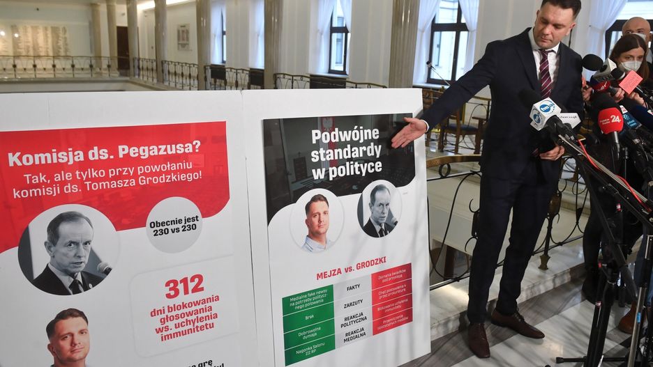 Konferencja Łukasza Mejzy 