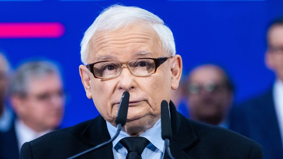Prezentacja lider�w list wyborczych PiS
31.08.2023 Warszawa Prezentacja liderow list wyborczych KW Prawo i Sprawiedliwosc Fot. Andrzej Iwanczuk/REPORTER
N/z: Jaroslaw Kaczynski
Andrzej Iwanczuk/REPORTER