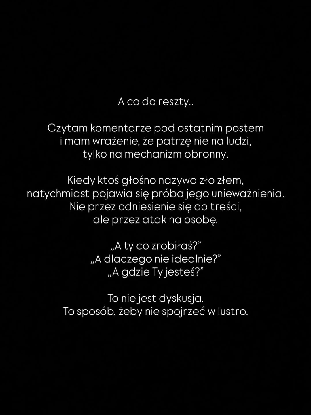 Instagramowa odezwa Ewy Chodakowskiej
