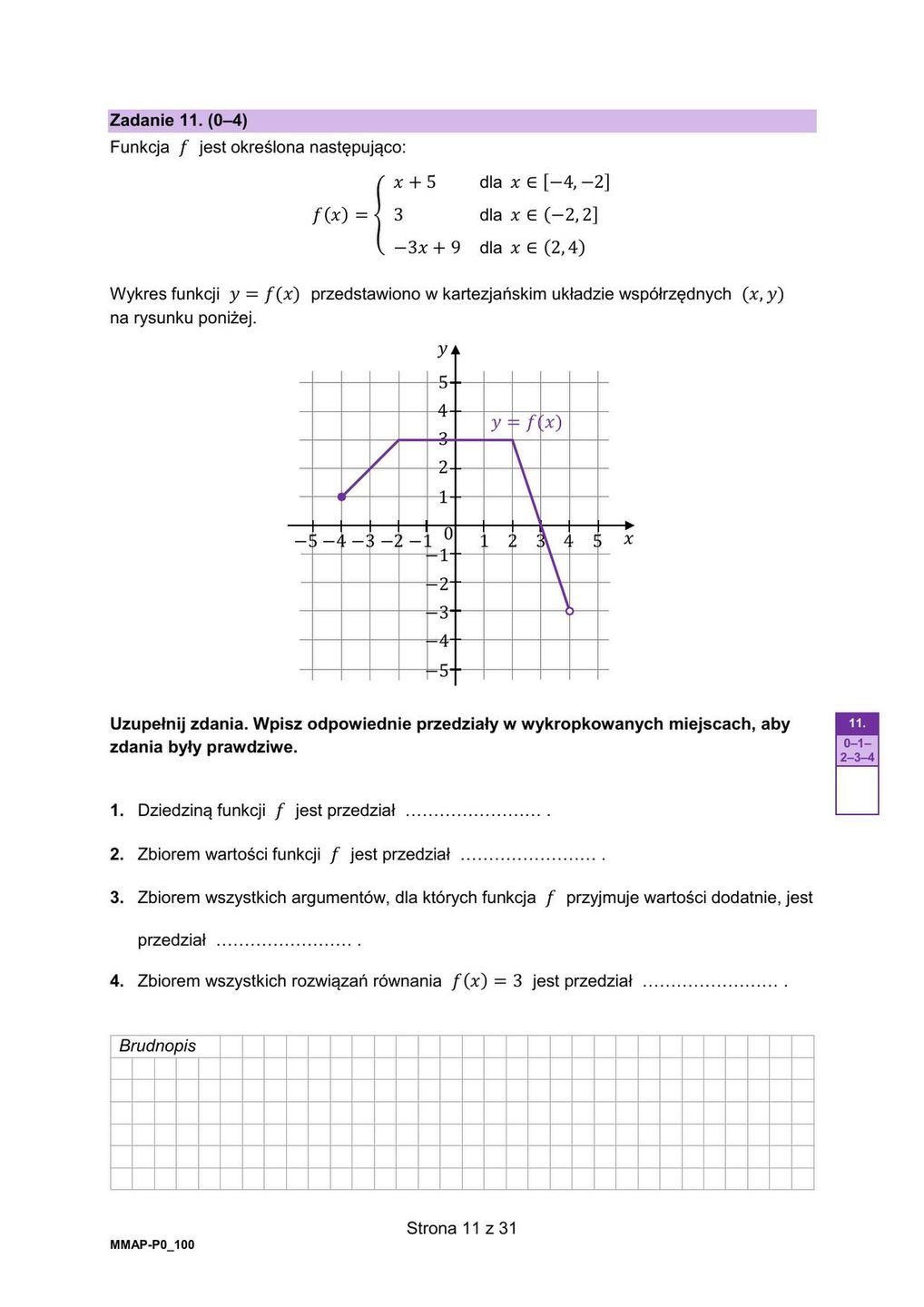 Arkusz z matematyki: Matura 2025