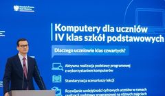 Wszyscy uczniowie IV klas dostaną za darmo laptopy. Morawiecki: to wspieranie transformacji cyfrowej