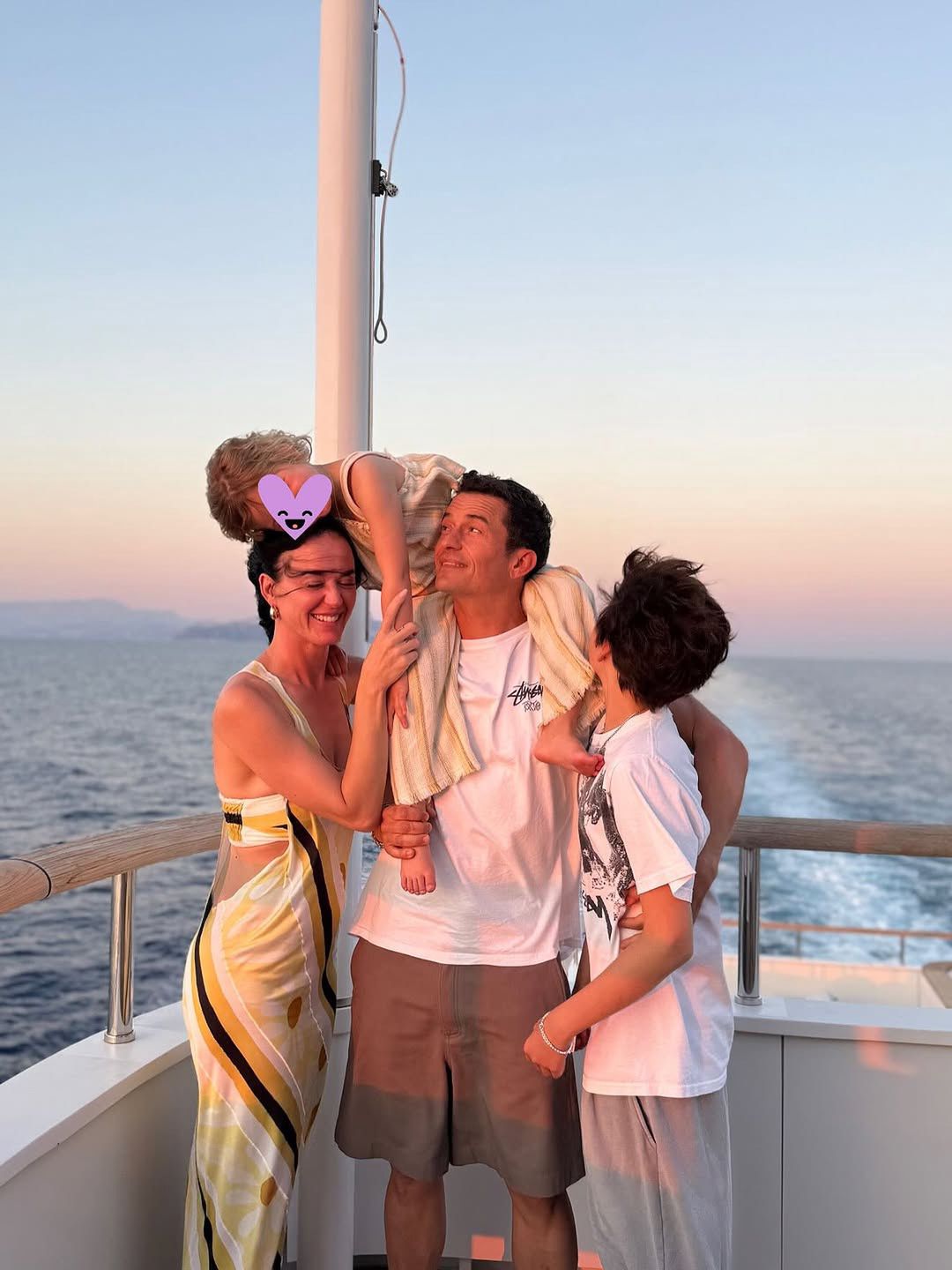 Katy Perry i Orlando Bloom z dziećmi
