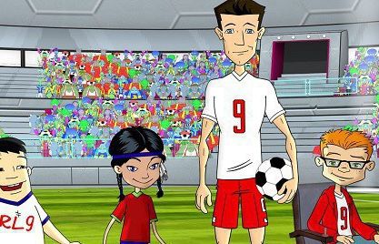 Kreskówka "Kosmiczny wykop" z Robertem Lewandowskim jesienią w TVN, TVN7 i Player.pl (zapowiedź)