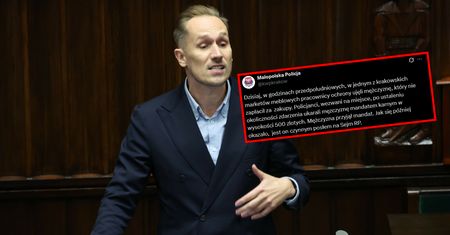 Berkowicz nie zapłacił za zakupy, dostał mandat. Jest głos policji