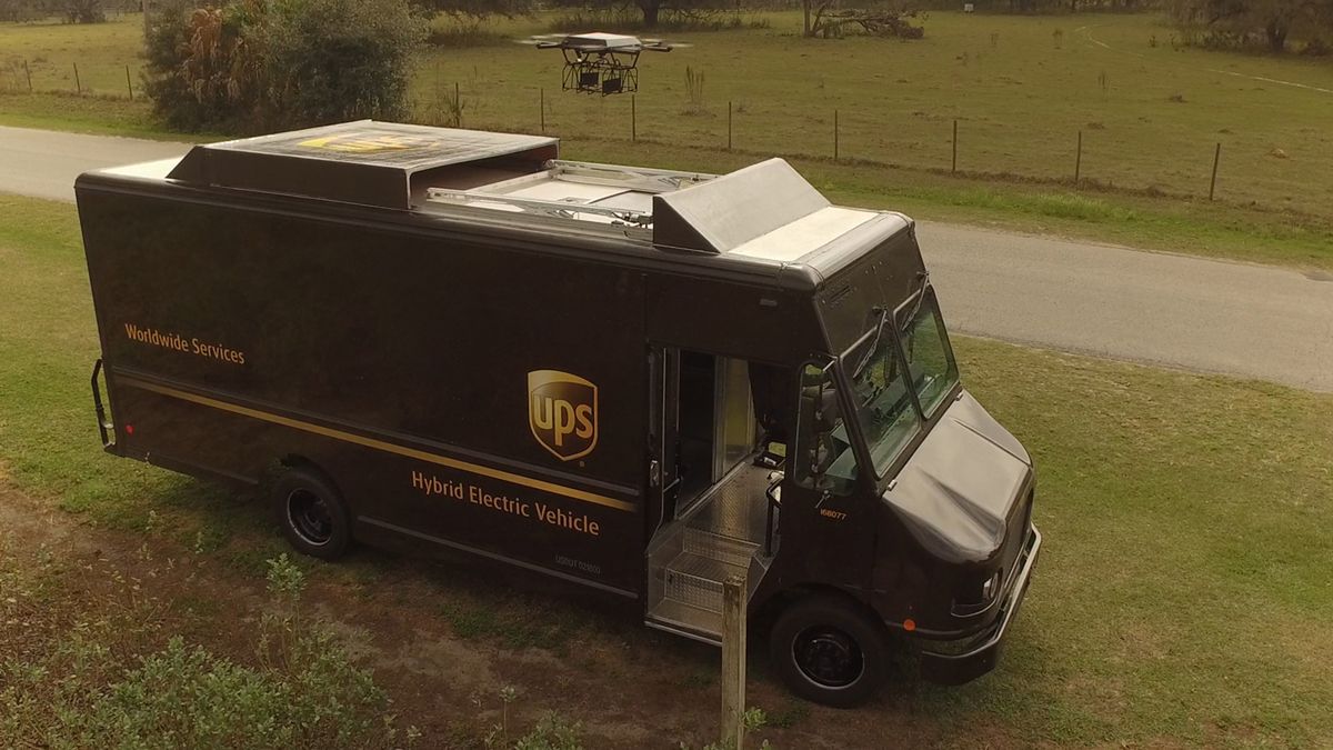 Pomyślny test zaawansowanego drona jako pomocnika kuriera UPS 1