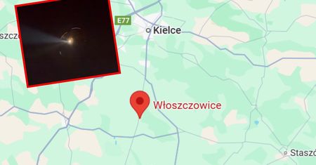 Jasny obiekt na niebie pod Kielcami. W akcji wojskowy śmigłowiec