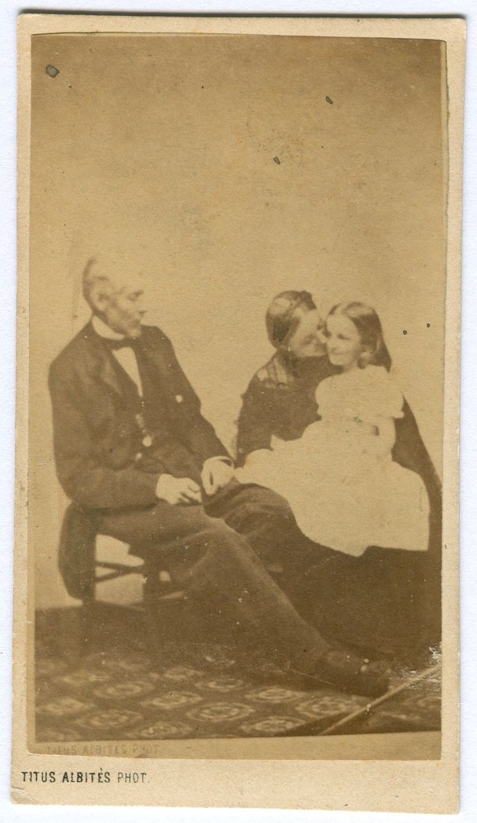 Generał Władysław Zamoyski wraz z żoną Jadwigą i córką Marią, Zbiory PAN Biblioteki Kórnickiej