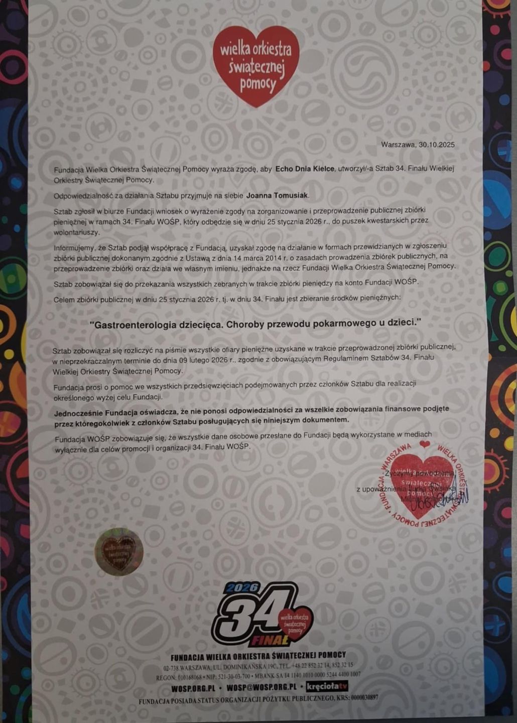 WOŚP już gra w Kielcach. Trwają zapisy wolontariuszy sztabu przy Echu Dnia