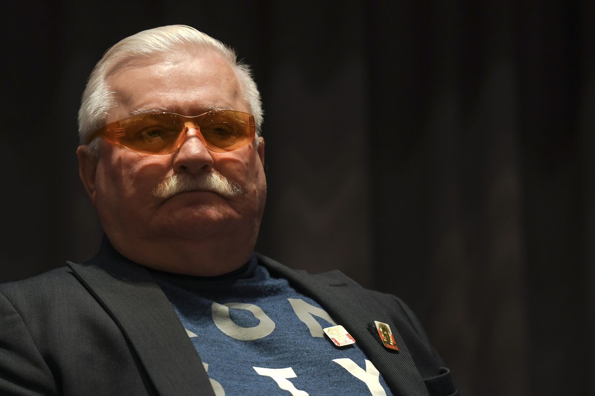 Lech Wałęsa nie wyklucza zaangażowania się w aktywność Donalda Tuska. (Photo by Artur Widak/NurPhoto via Getty Images)