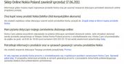 Sklepy online Nokii nieczynne