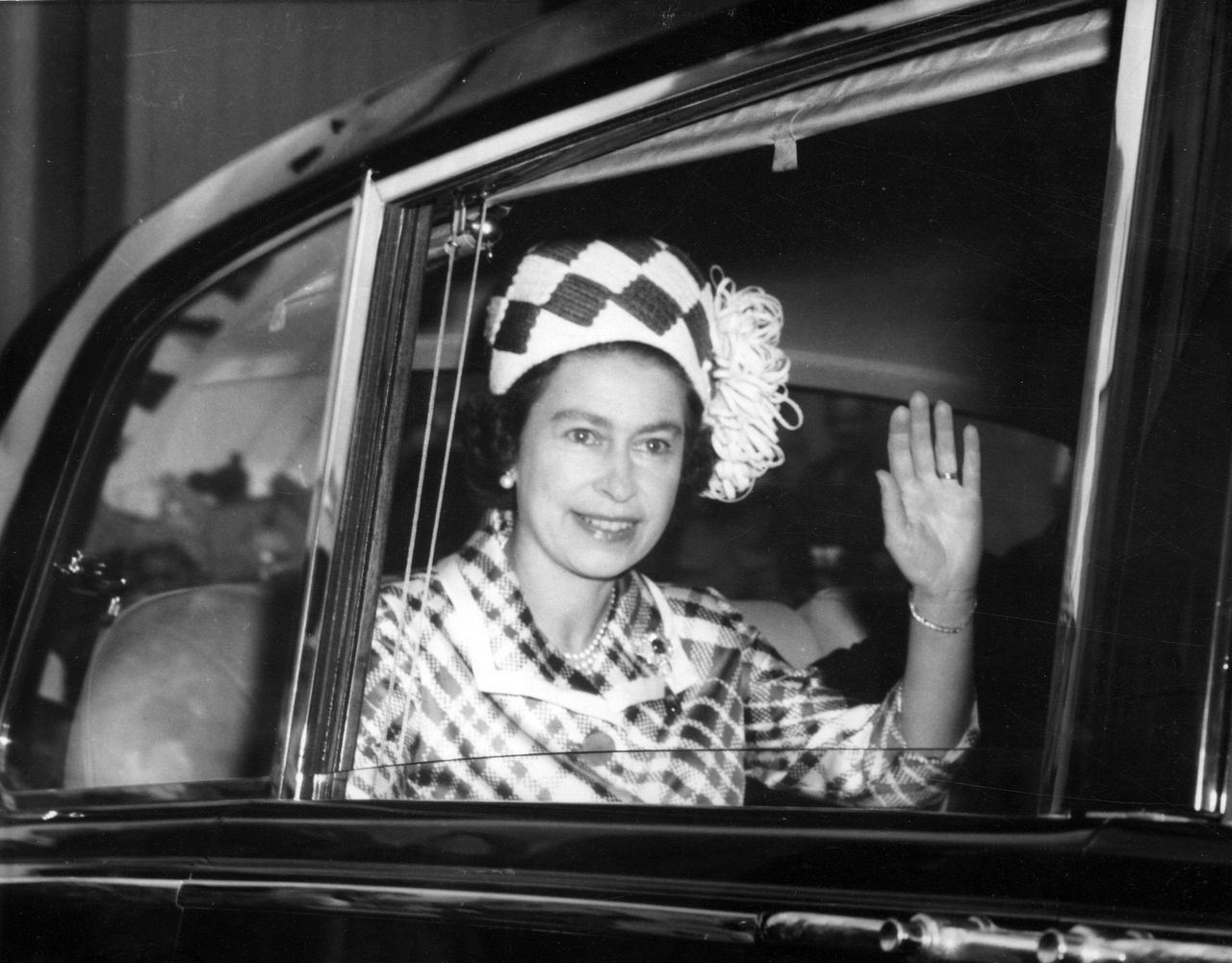 Królowa Elżbieta II podczas wizyty w Queensland w latach 70. XX wieku.