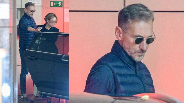 Piotr Kraśko z fanami pod studiem "Dzień Dobry TVN"