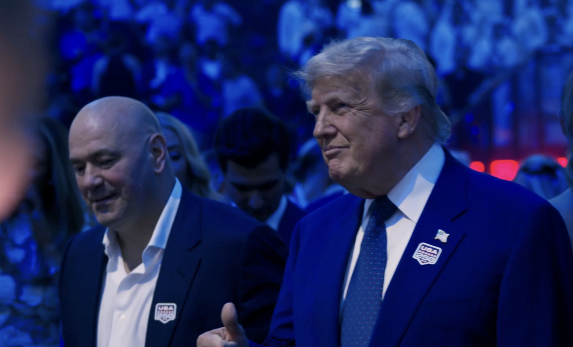 Trump tuż przy klatce UFC. Tak oglądał galę