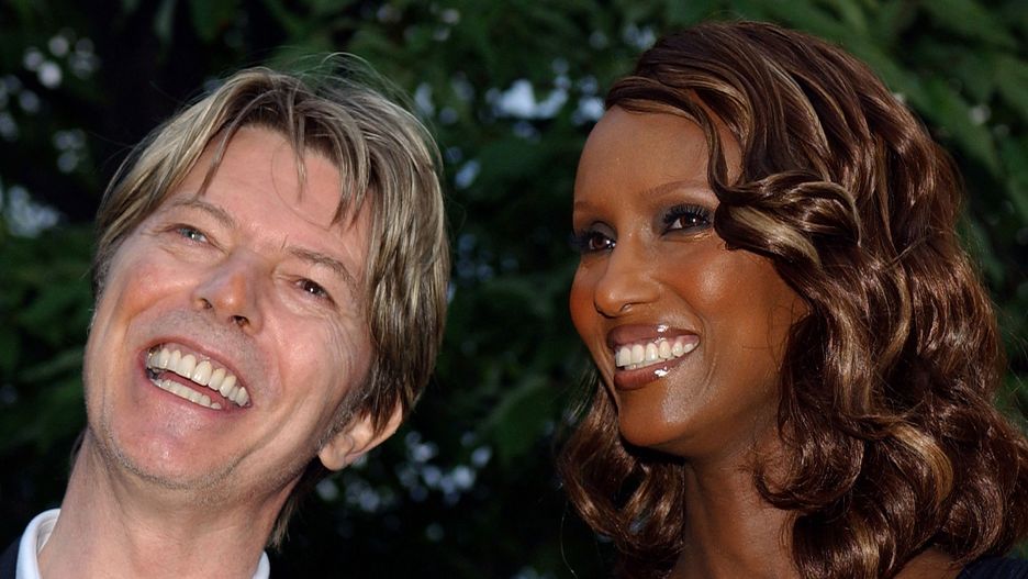 David Bowie i jego żona Iman (2002)
