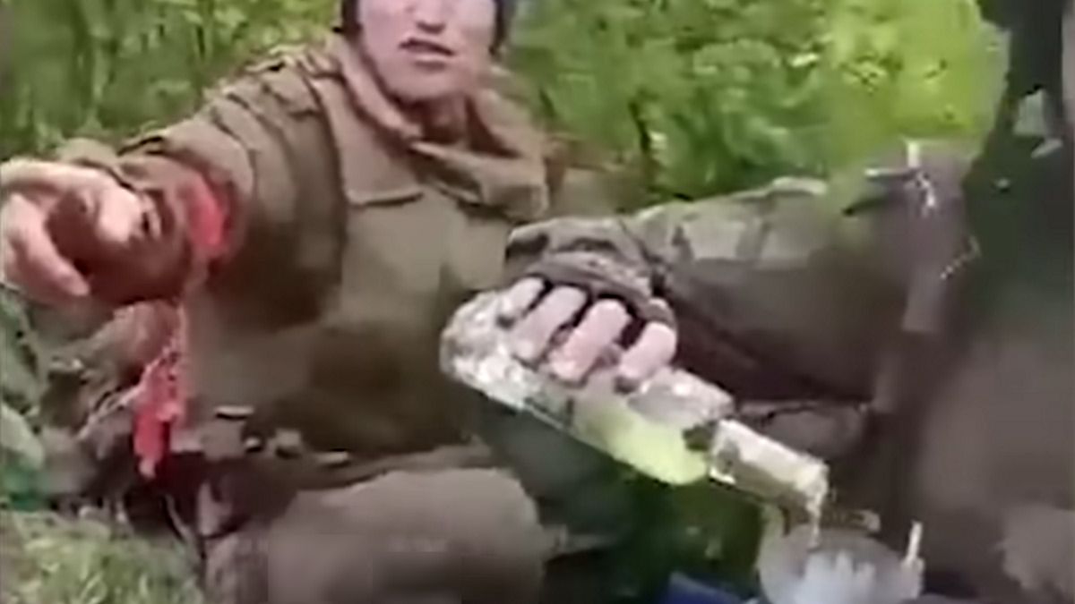 Rosyjscy żołnierze piją na umór 