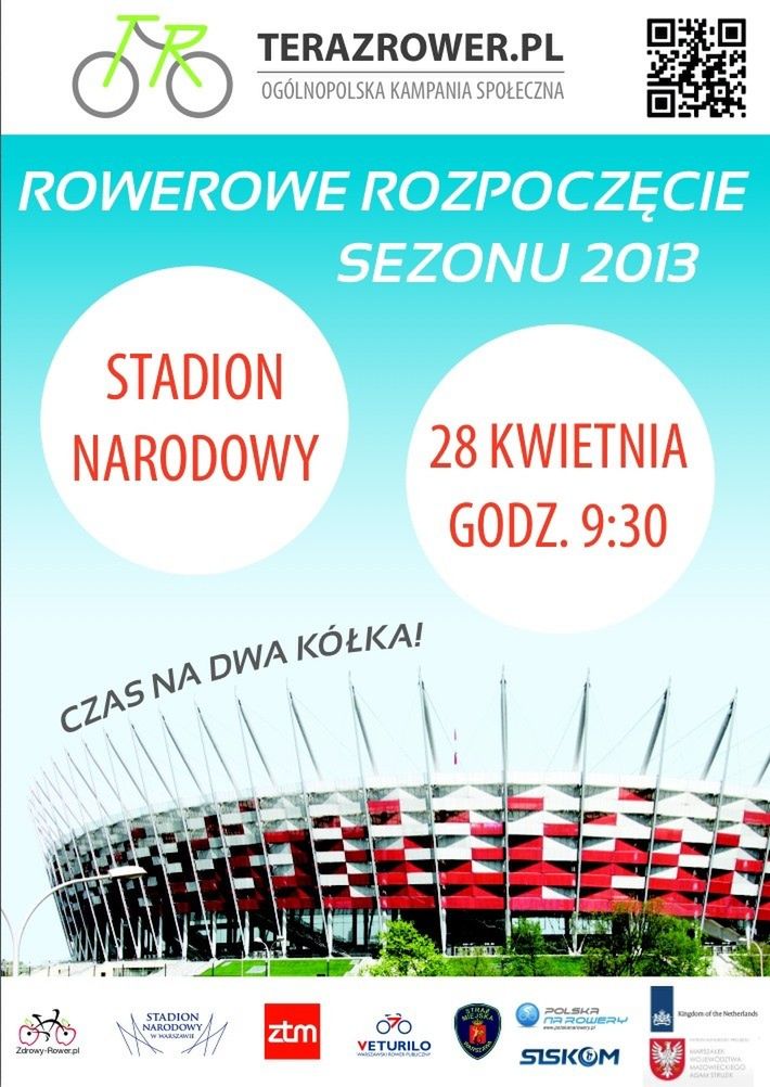 Rowerowe Rozpoczęcie Sezonu na płycie Narodowego