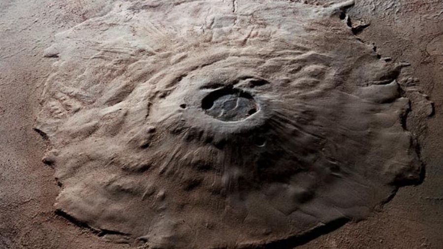 Na zdjęciu wulkan Olympus Mons