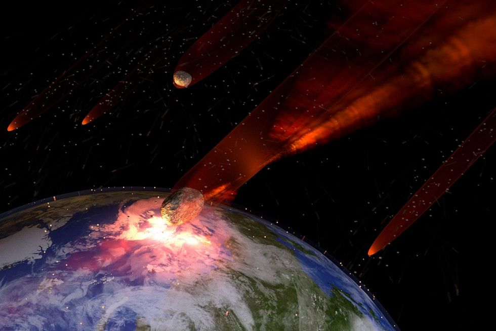 Wizualizacja kosmicznej katastrofy pochodzi z serwisu Shutterstock
