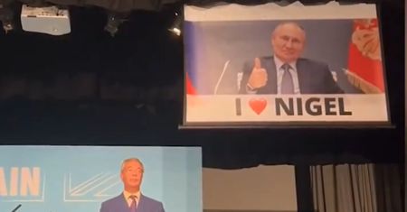 Skandal w Wielkiej Brytanii. Banner z Putinem na wiecu