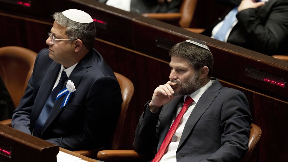  Izraelscy ministrowie Itamar Ben Gvir  Bezalel Smotrich 