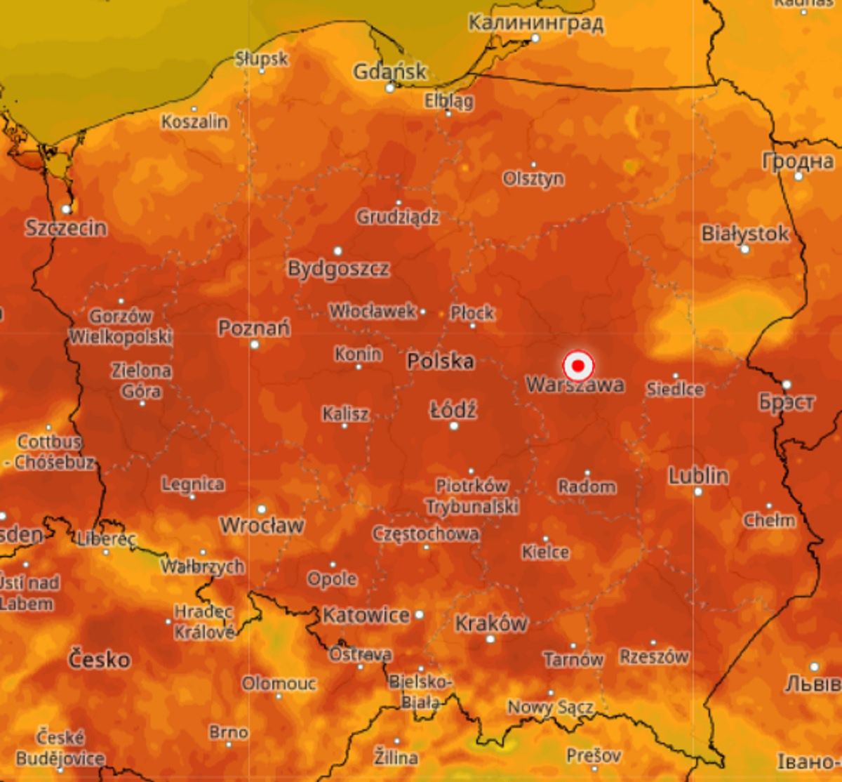 Niebywałe upały, pokazali mapę. Czekają nas tropikalne noce