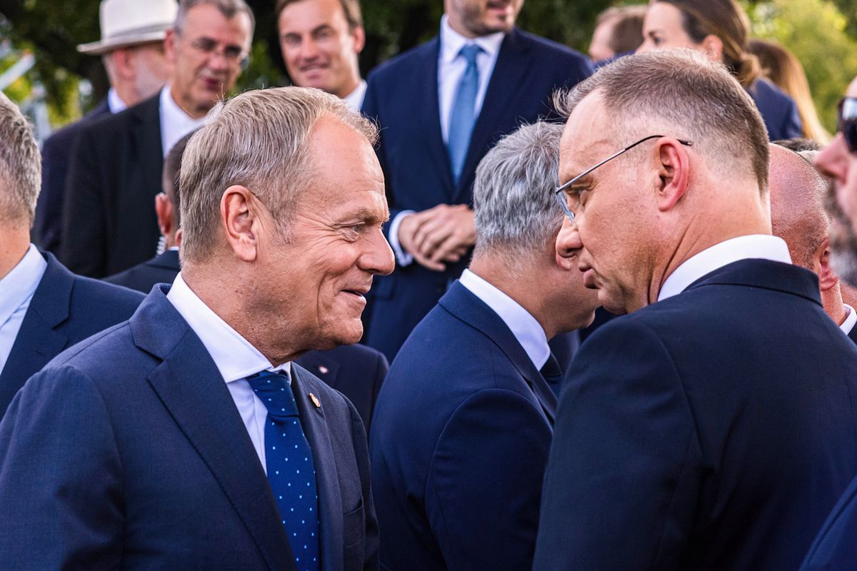 Premier Donald Tusk i prezydent Andrzej Duda 