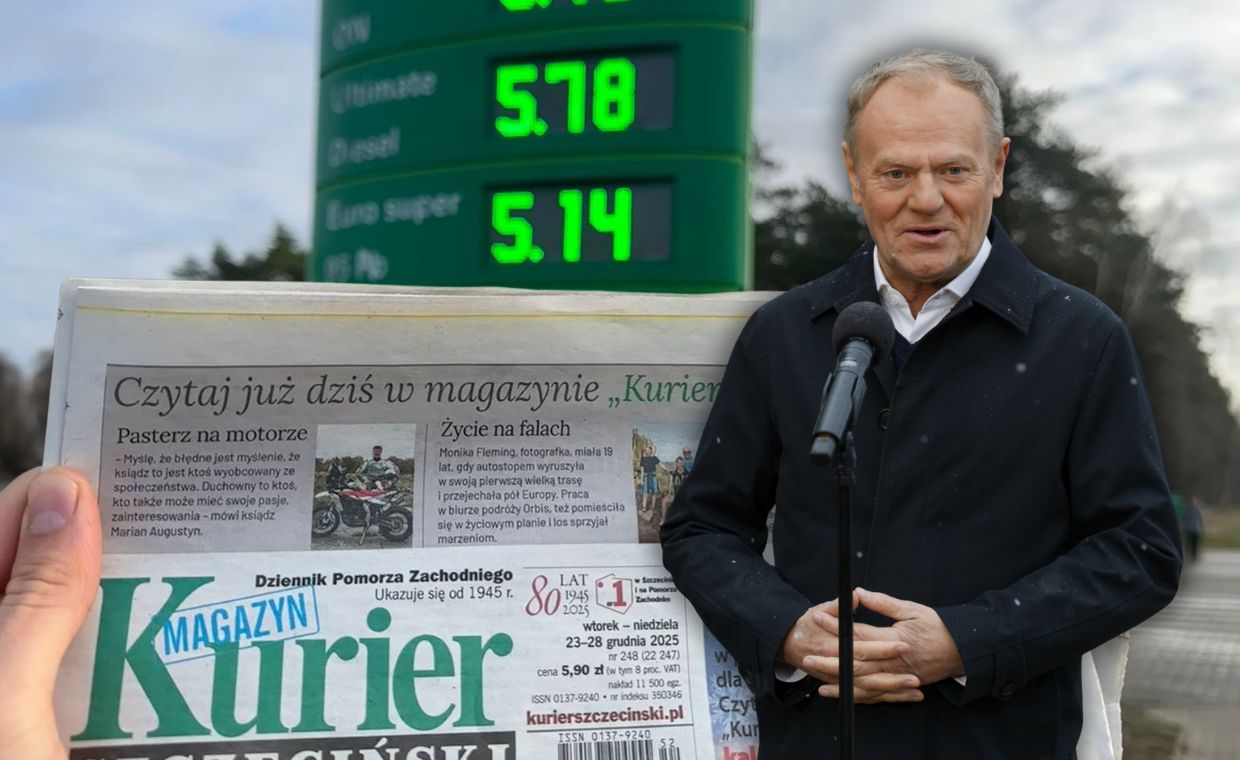 Afera o cenę paliwa. Tusk wrzucił zdjęcie gazety na dowód