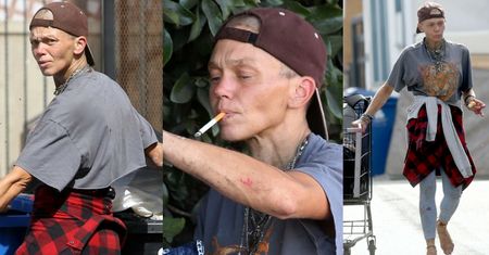 Bosa Loni Willison z papierosem w ustach przekopuje śmietniki na Venice Beach (ZDJĘCIA)