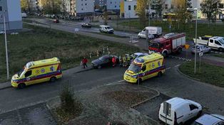 Zielona Góra: Zderzenie zdwóch samochodów, na miejscu służby ratunkowe