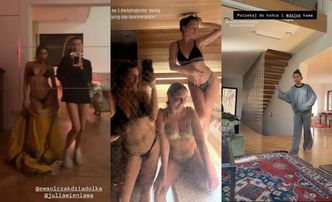Maffashion nadaje z NOCOWANKI w leśnym domu Julii Wieniawy: winko, sauna i impreza (ZDJĘCIA)