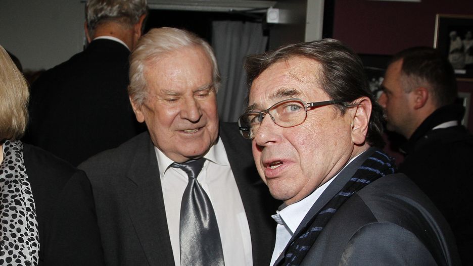 Wiesław Gołas i Janusz Gajos w 2011 r.