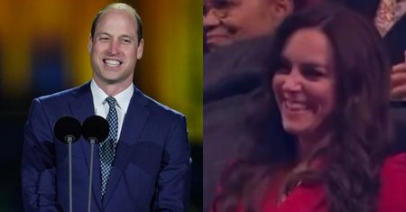 Książę William żartował podczas przemówienia. Reakcja Kate Middleton? Fani piszą o czwartym dziecku... (FOTO)