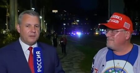 Rosyjski propagandysta spotkał zwolennika Donalda Trumpa. Zaskakująca reakcja