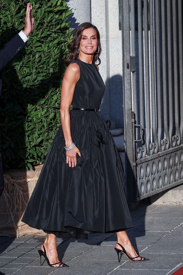 Królowa Letizia pokazała się w eleganckiej sukni 